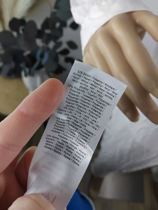 Wełniany kardigan vintage norweski wzór świąteczny sweter alpaka wełna