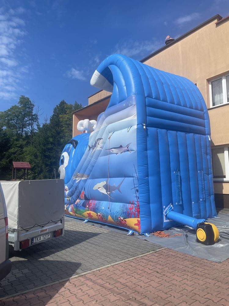 Dmuchana zjeżdżalnia dmuchaniec atrakcje dla dzieci festyny