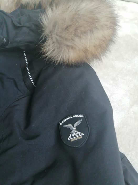 Kurtka parka zimowa mega ciepła L Futro