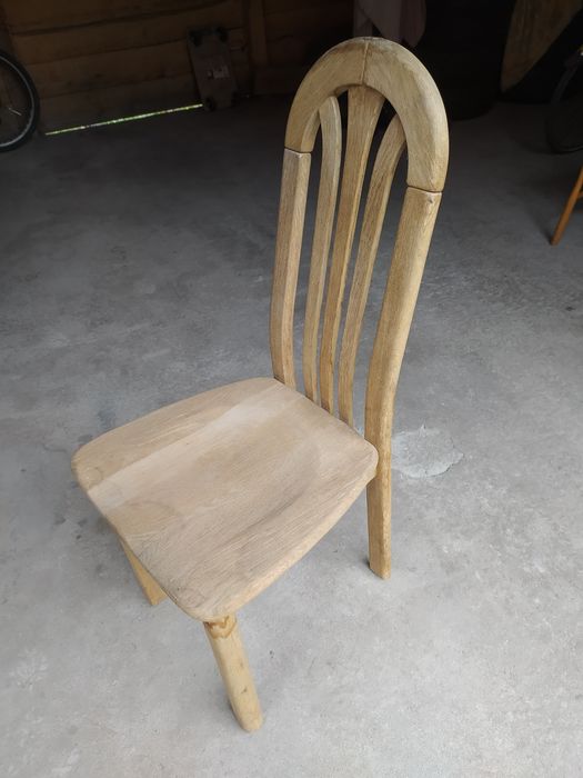 Stół dębowy + 6 krzeseł LITE DREWNO Komplet stół + 6 krzeseł