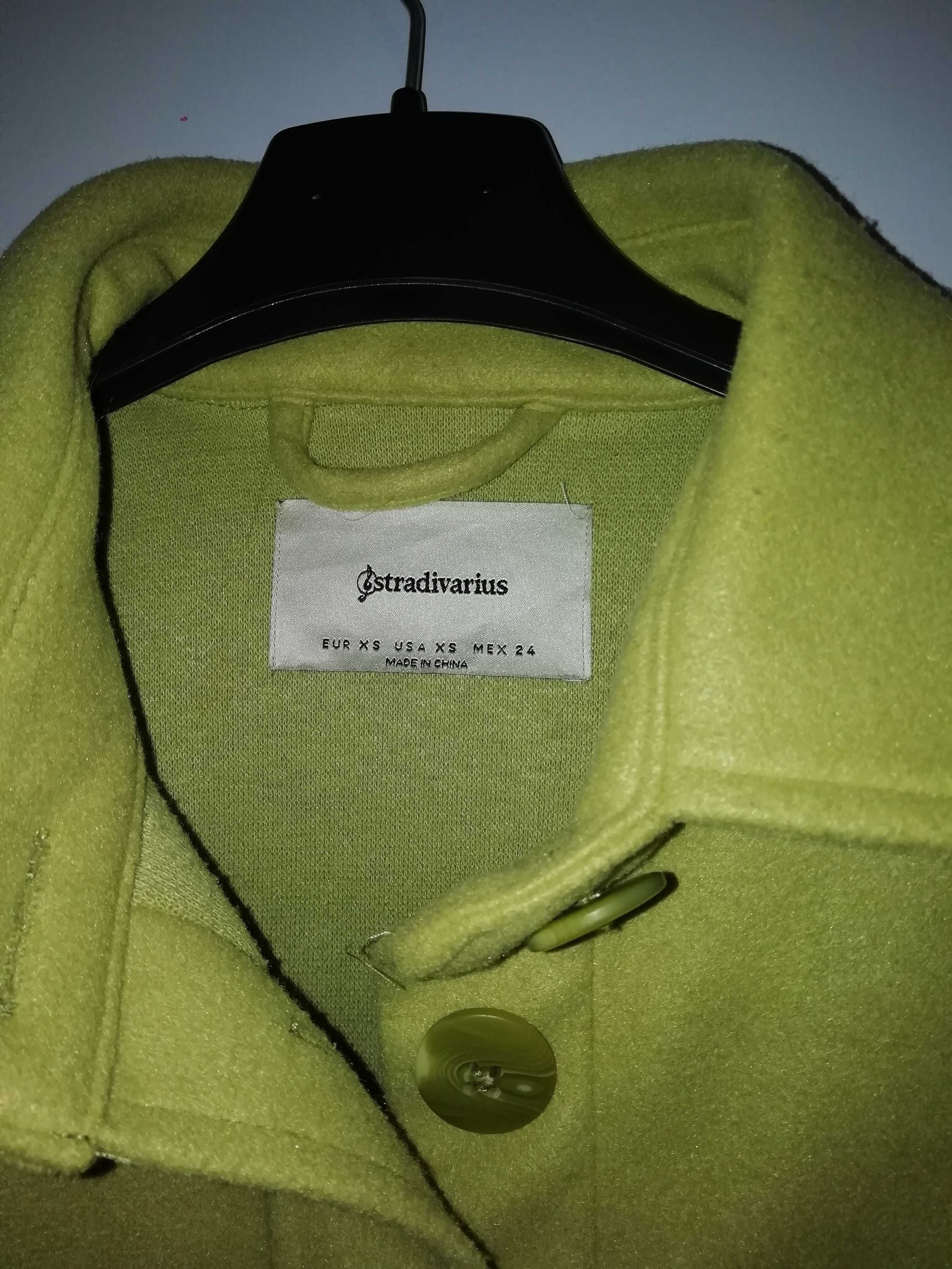 Koszula płaszcz flanelowy damski stradivarius