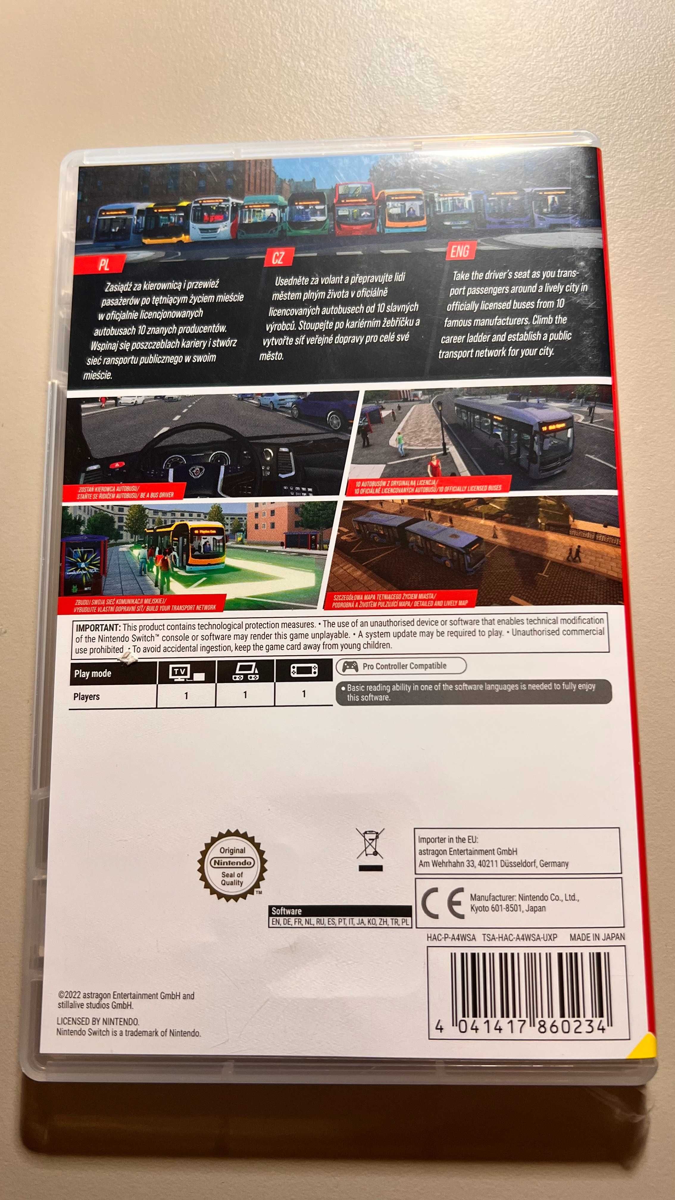 Gra na Nintendo Bus Simulator