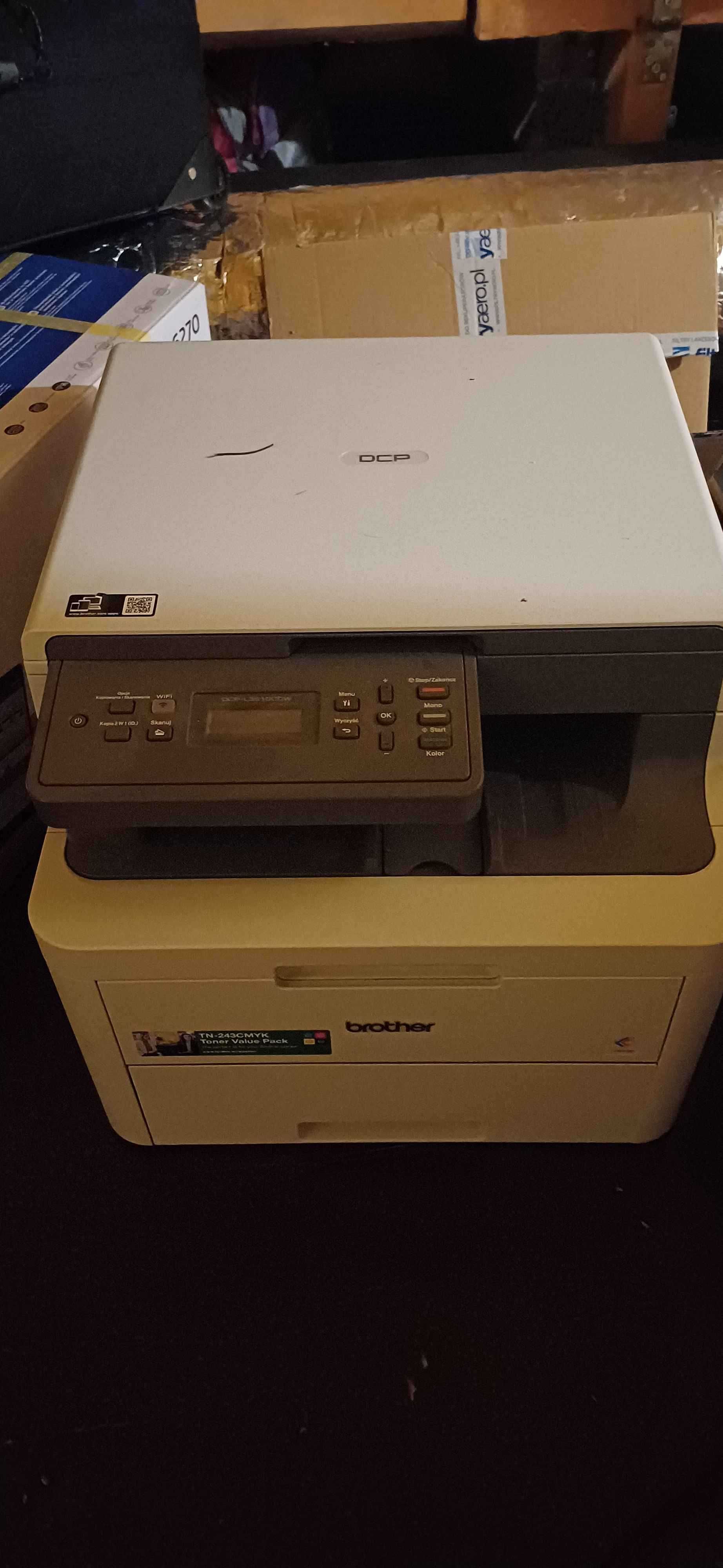 Drukarka Brother DCP-L3510CDW Kolor WiFi Duplex+4 zamienniki cartridge