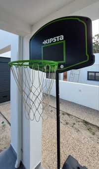 Cesto de Basket + bola de basketball