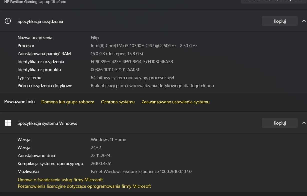 Laptop Hp Pavilion Gaming i5 16gb ram nvidia