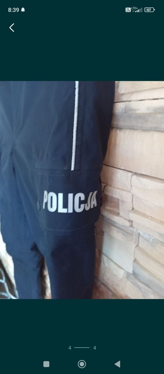 Spodnie służbowe zimowe policja