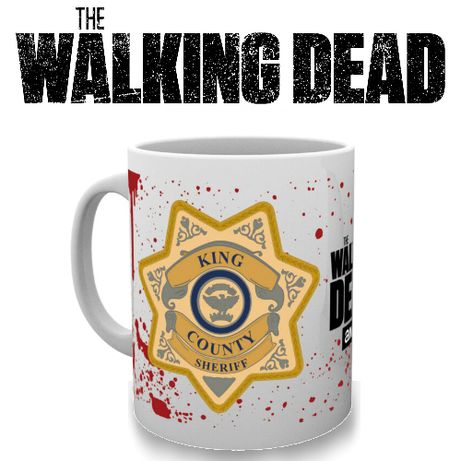 NOVA - Caneca da Serie Walking Dead - Sheriff Badge