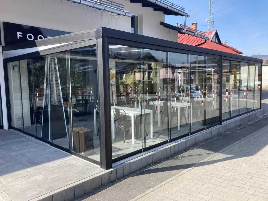 Zadaszenie tarasu, pergole, ogród zimowy, systemy przesuwne | TR