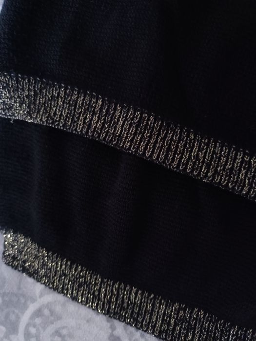 Túnica Carolina Herrera preto dourado M/L