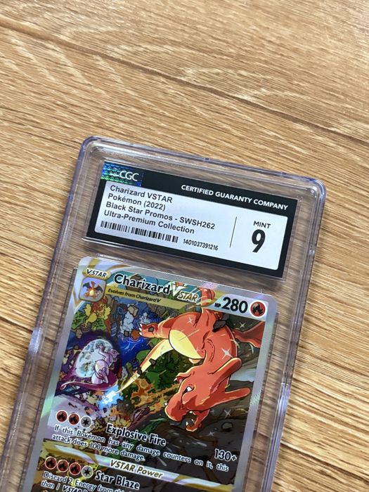 Charizard vstar pokemon 2022 black star promo swsh262 cgc 9