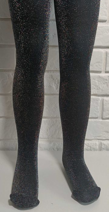 Rajstopy mikrofibra YO z przędzą metalizowaną 140-146cm