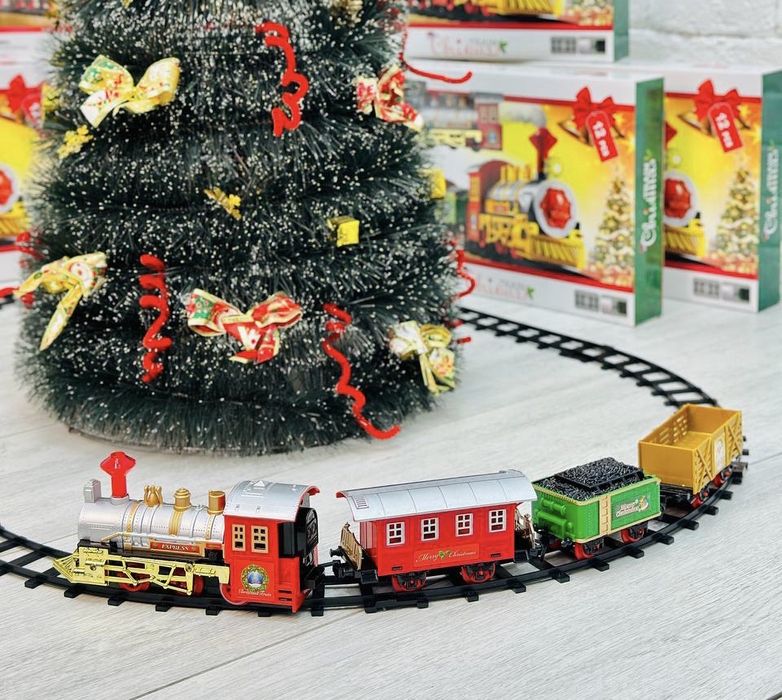 Різдвяний поїзд з музикою новорічна залізниця