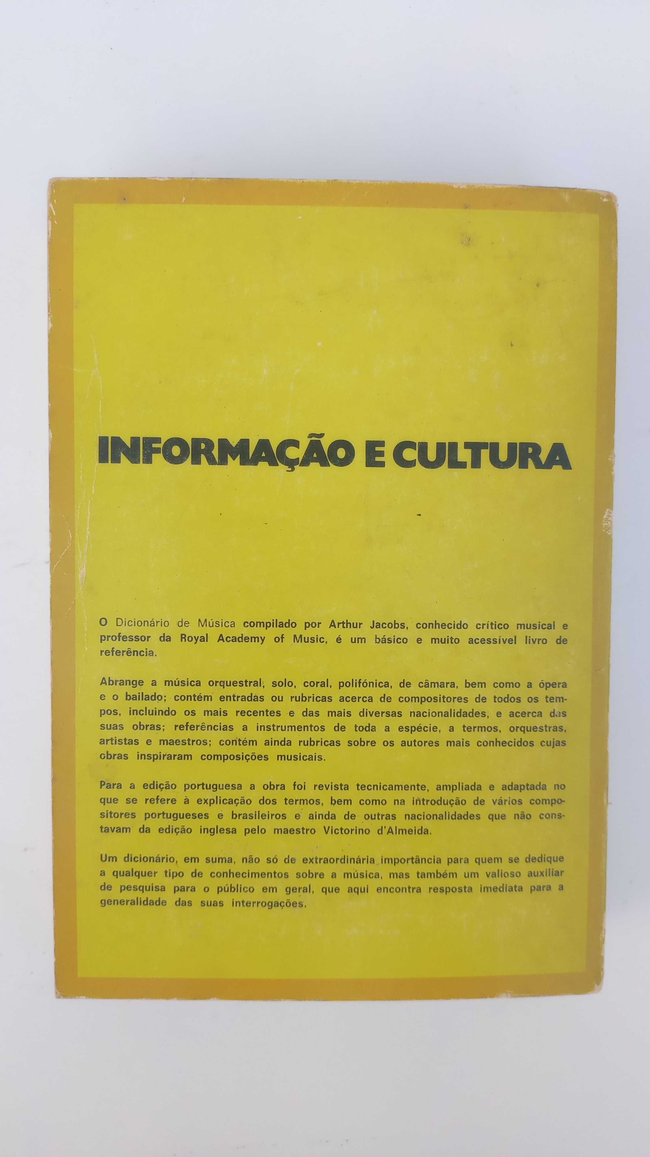 Dicionario de musica de Arthur Jacobs 1978