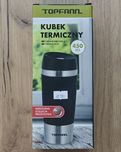 Srebrny kubek termiczny Topfann termos 450 ml