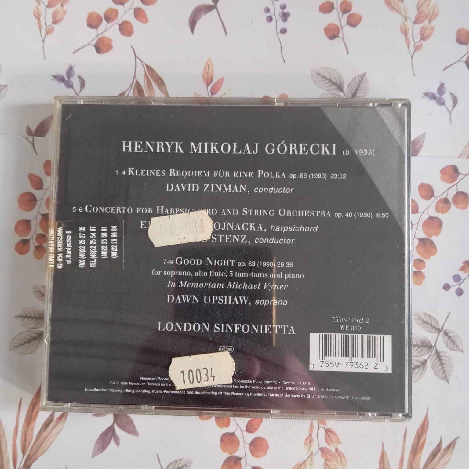 Górecki, London Sinfonietta, płyta CD w stanie idealnym