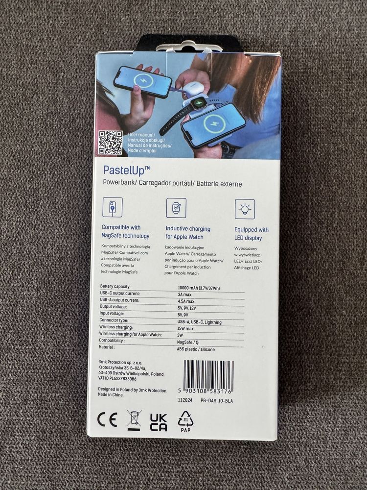 Powerbank 3mk PastelUp do MagSafe 10000mAh