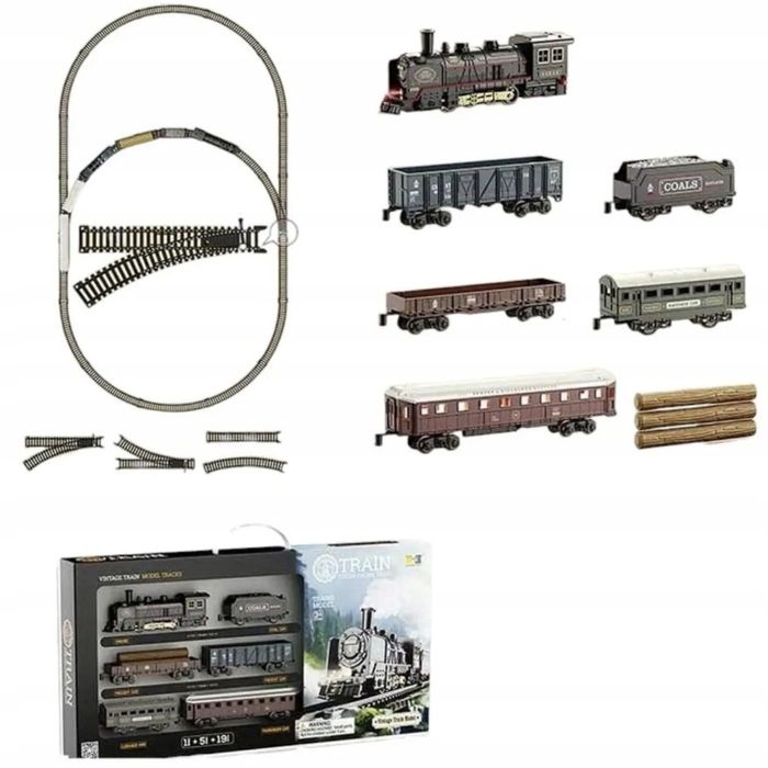 Залізниця железная дорога поїзд + 5 вагонів