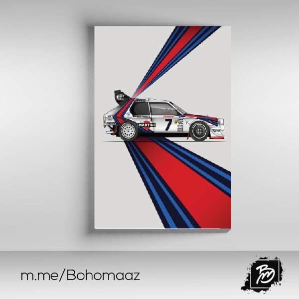 Plakat 100x70cm Martini Racing Lancia Delta Integrale