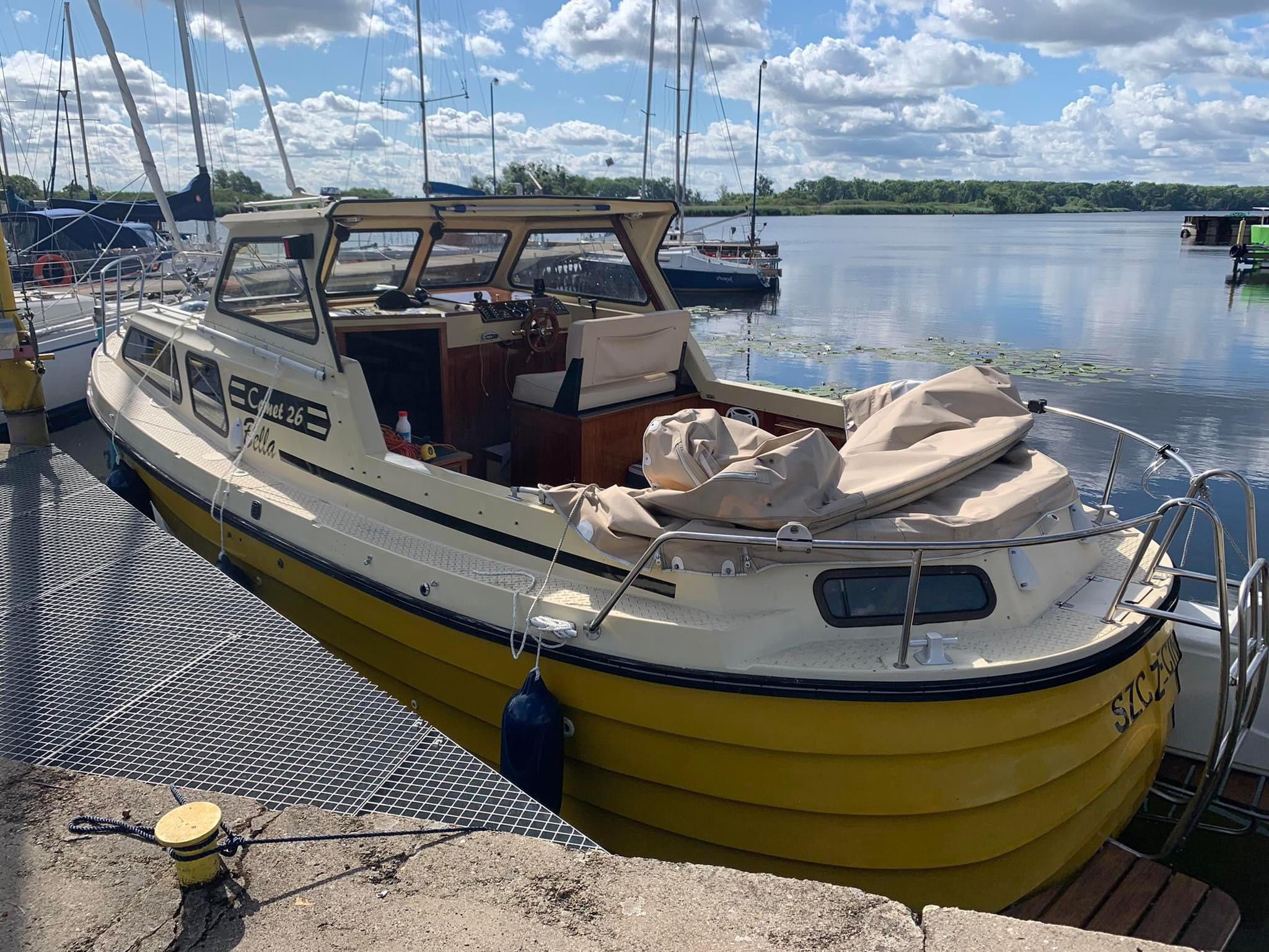 Pilne!!! Łódź motorowa, houseboat Comet 26 z przyczepą
