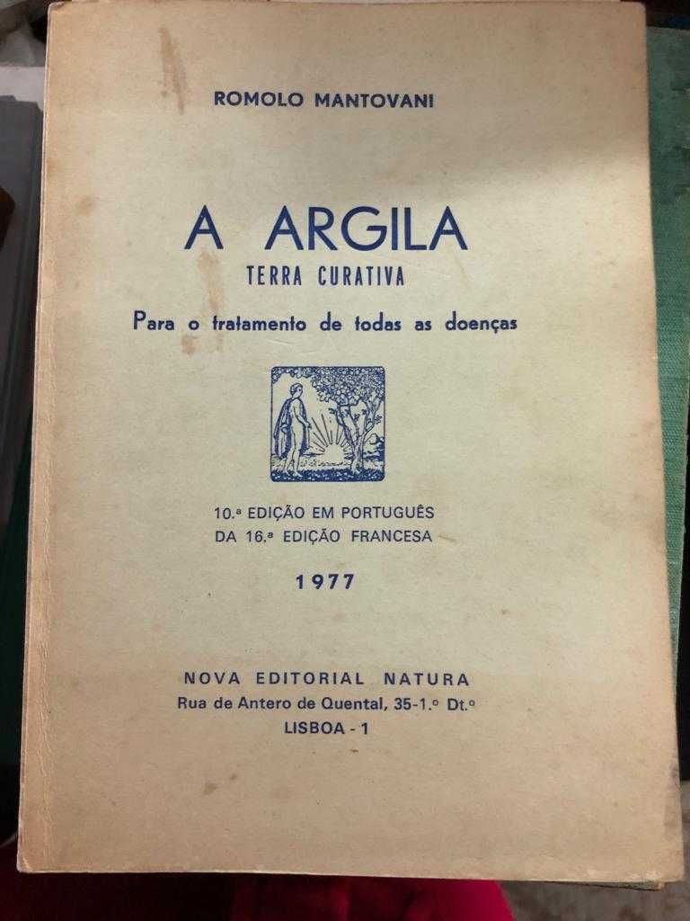 A argila (Terra curativa) – Romolo Montovani, ofereço portes de envio