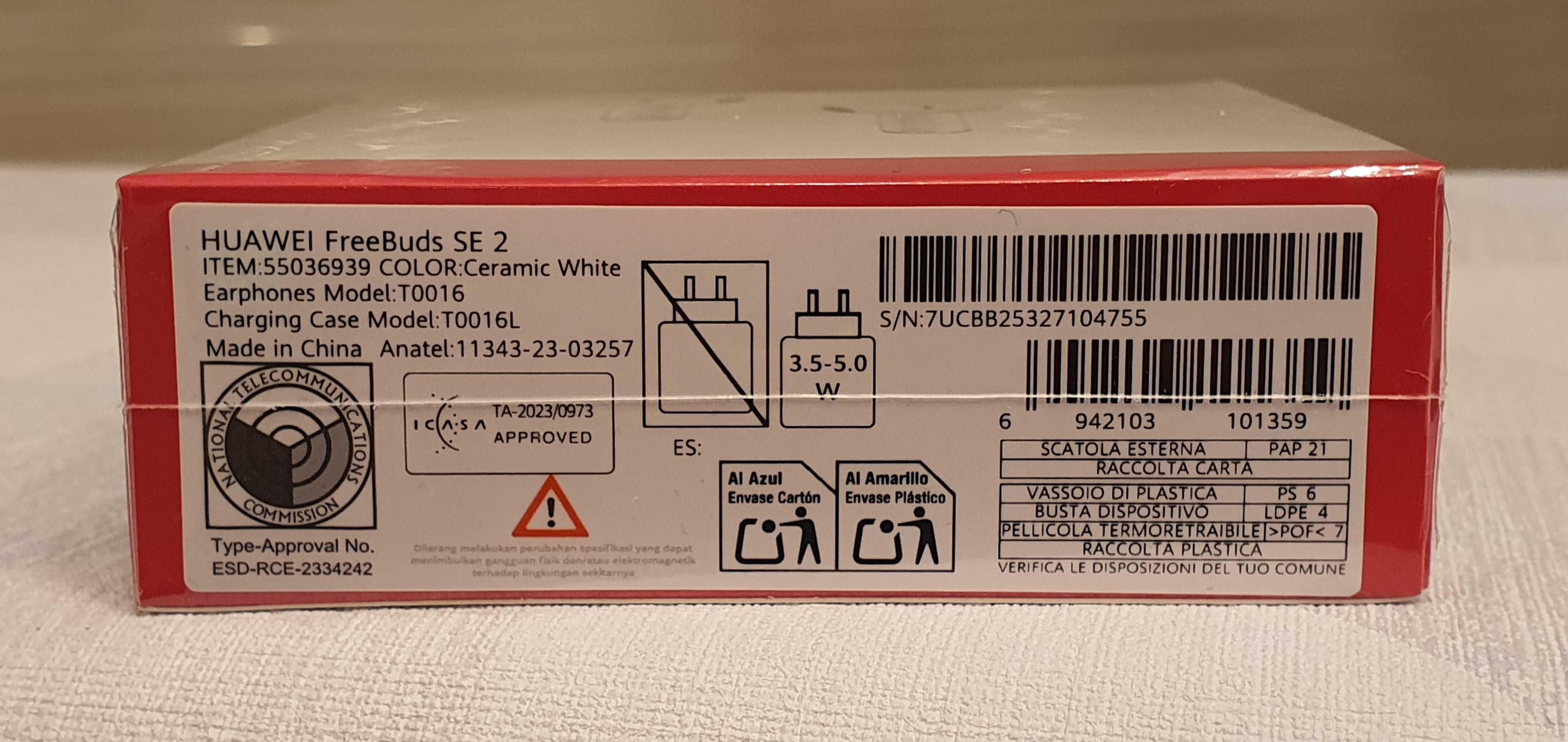 Słuchawki douszne HUAWEI FreeBuds SE 2 – nowe, fabrycznie zafoliowane