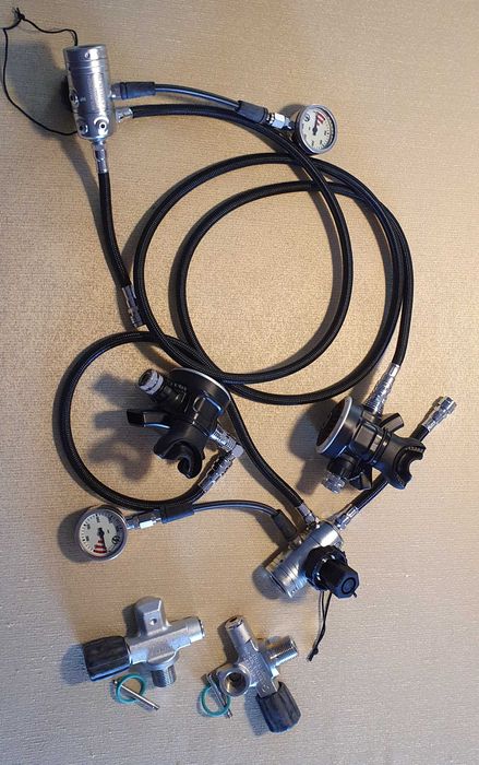 equipamento de mergulho em cavernas SIDE-MOUNT novo, NUNCA usado