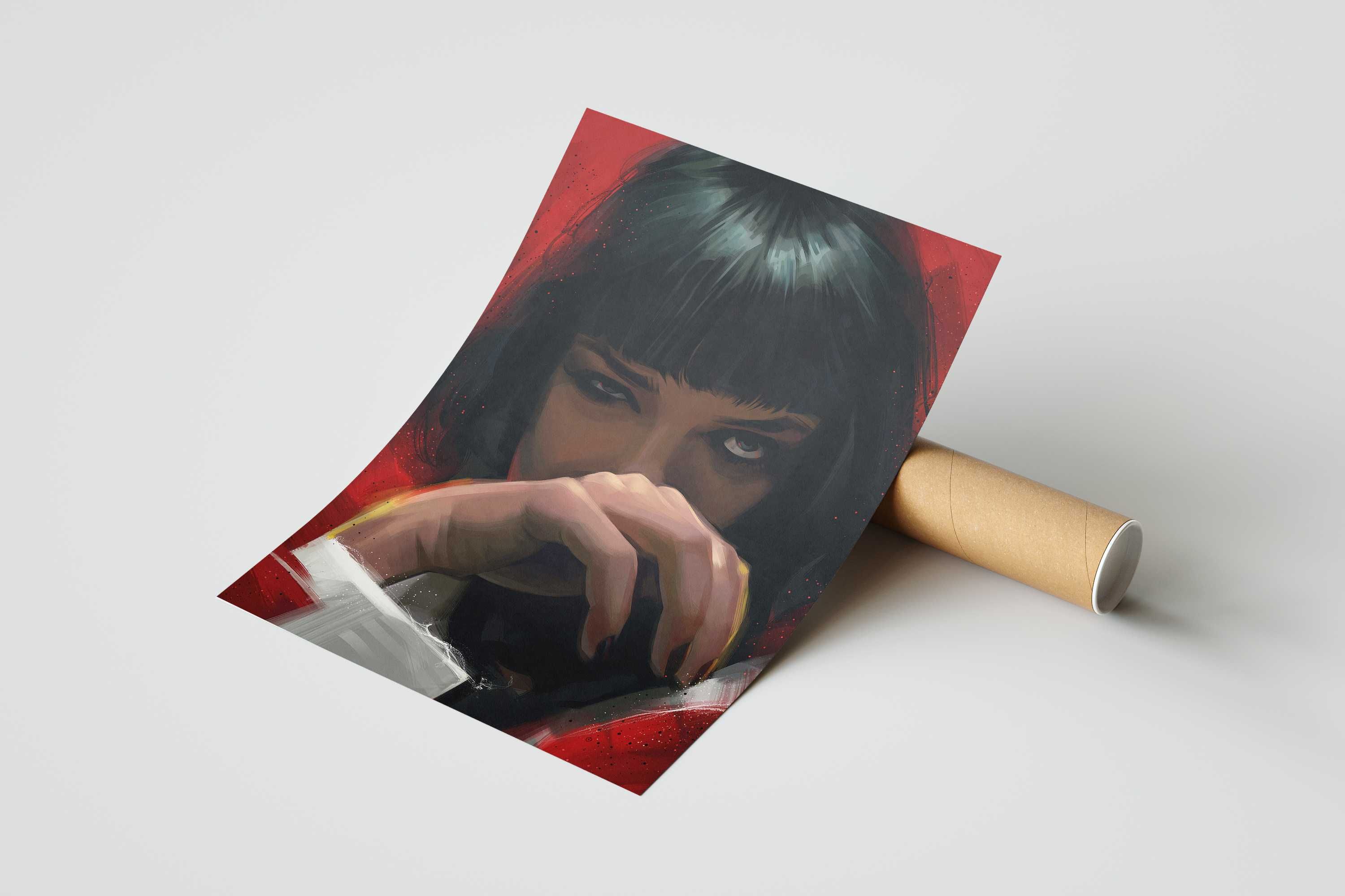 Plakat A3 Mia Wallace Pulp Fiction