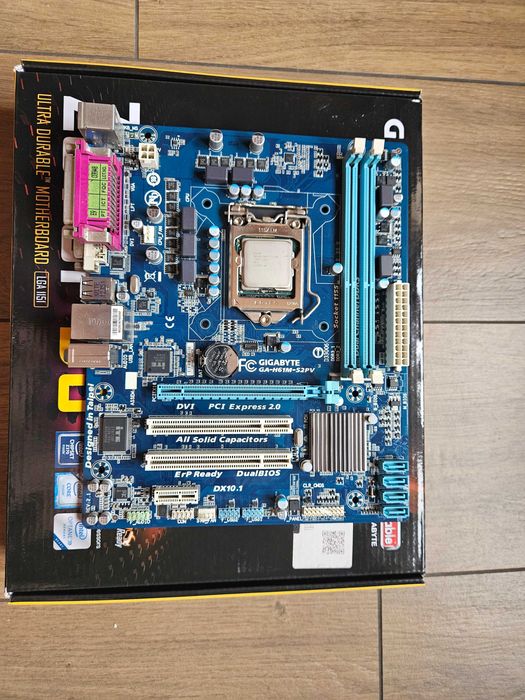 Płyta główna Gigabyte GA-H61M-S2PV (H61 PCI-E DDR3) rev. 2.1 + i5-2400