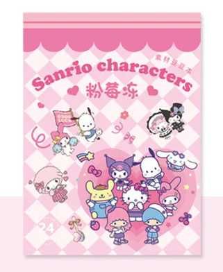 Książeczka z naklejkami Kuromi Cinnamoroll Pompompurin My Melody