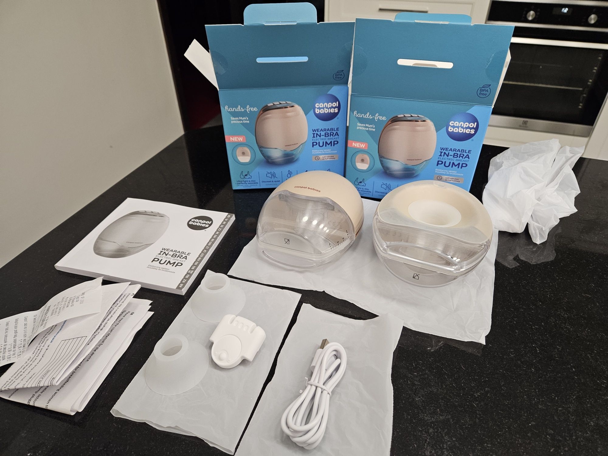 Canpol babies 2x laktator muszlowy Hands-Free