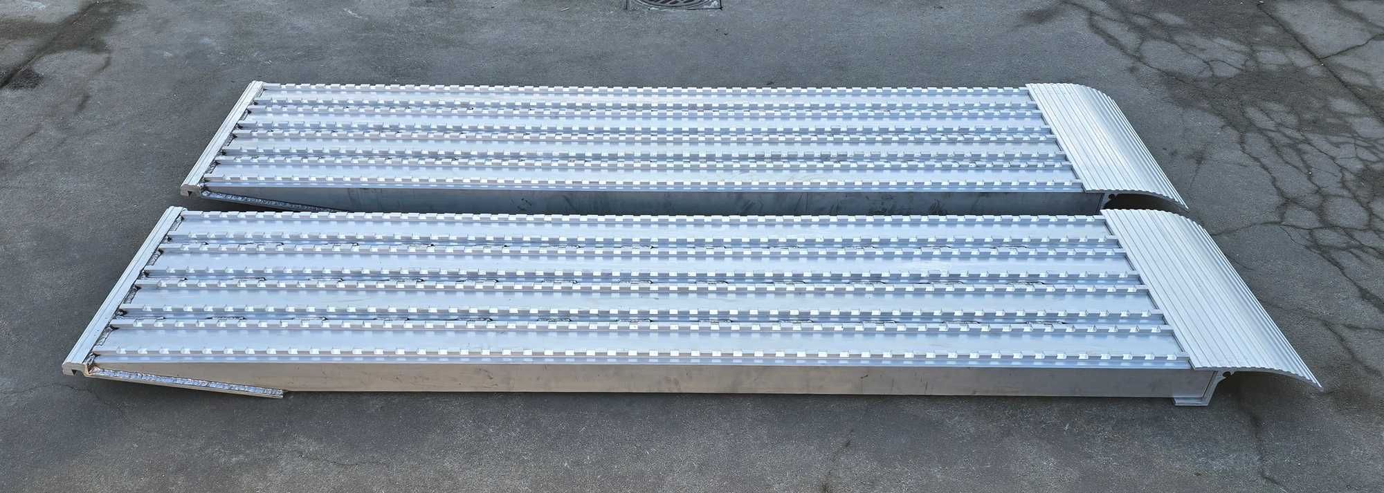 Najazdy aluminiowe PROFESSIONAL 3500x600x90mm mocow. na płetwę 10,6 t.