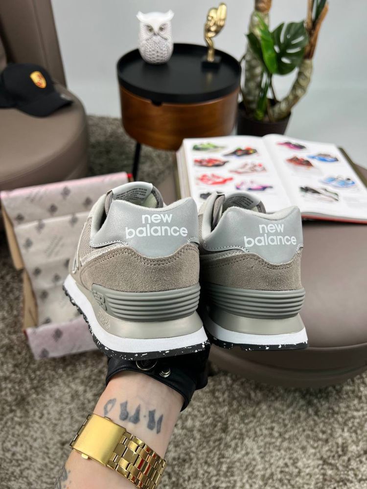Чоловічі кросівки нью беланс New Balance 574 Brown White [41-45]