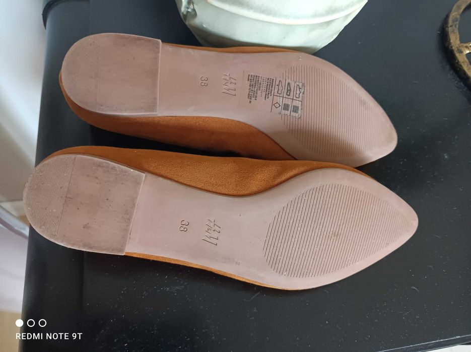 Baleriny 38 h&m rude,jak nowe