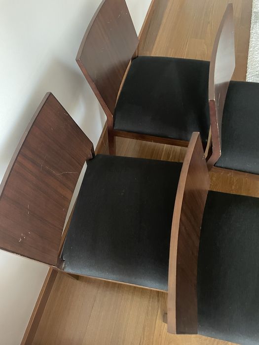 4 cadeiras madeira (designer)