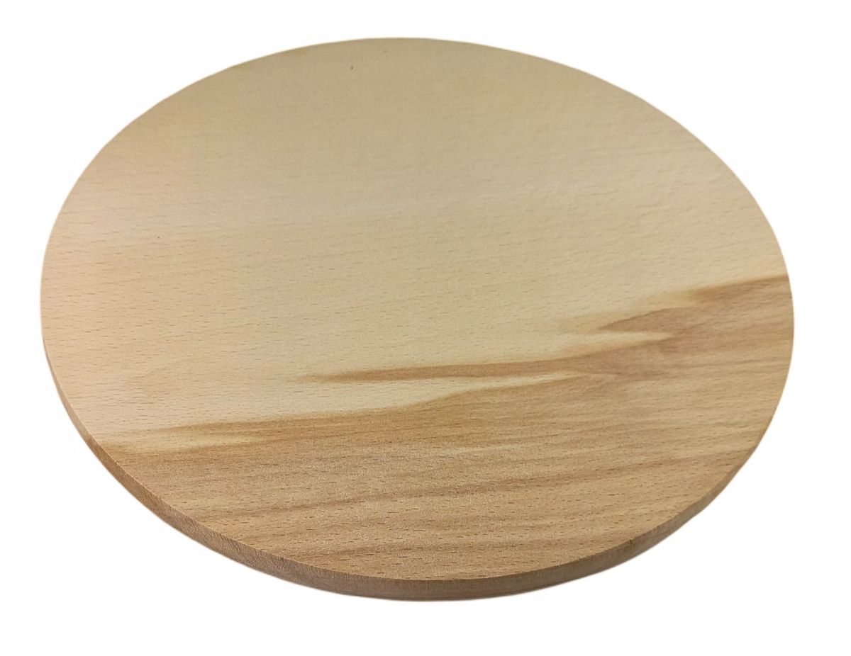 Deska do krojenia drewniana okrągła 25 cm