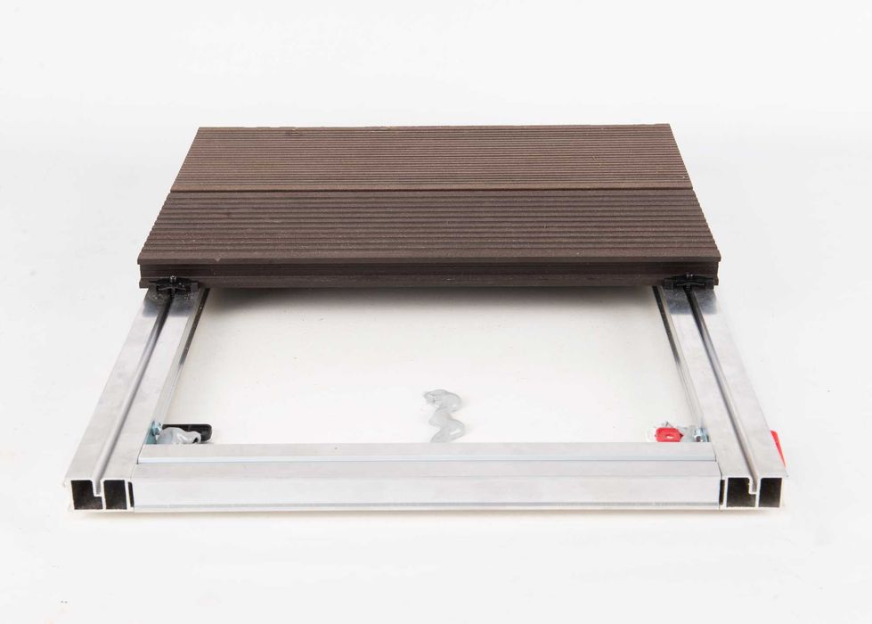 Legary tarasowe pod deskę kompozytową / drewnianą - profile aluminiowe