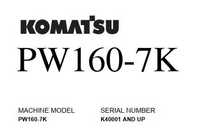 Instrukcja Napraw Komatsu PW 160 - 7 K PL