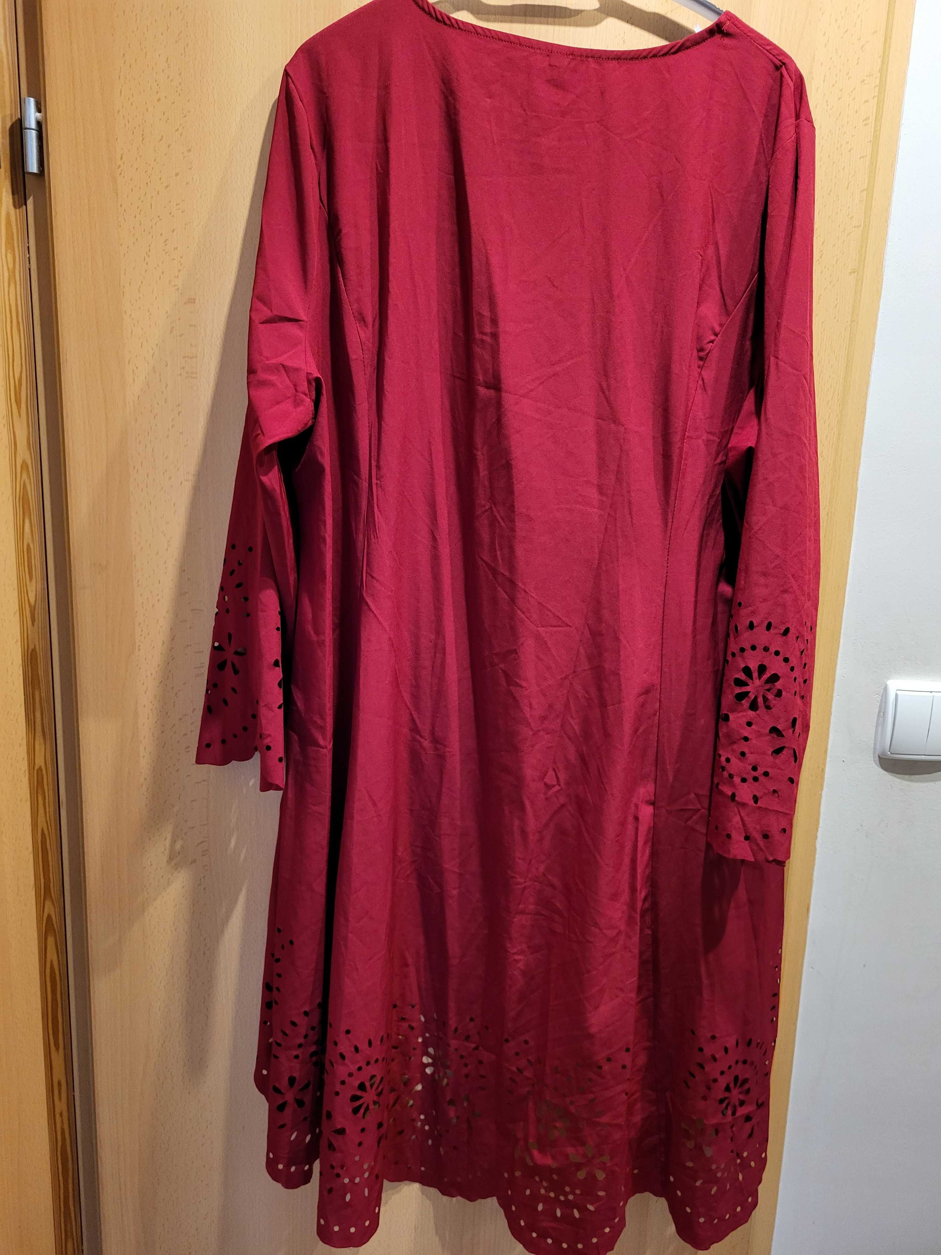 Sukienka bordo 5xl