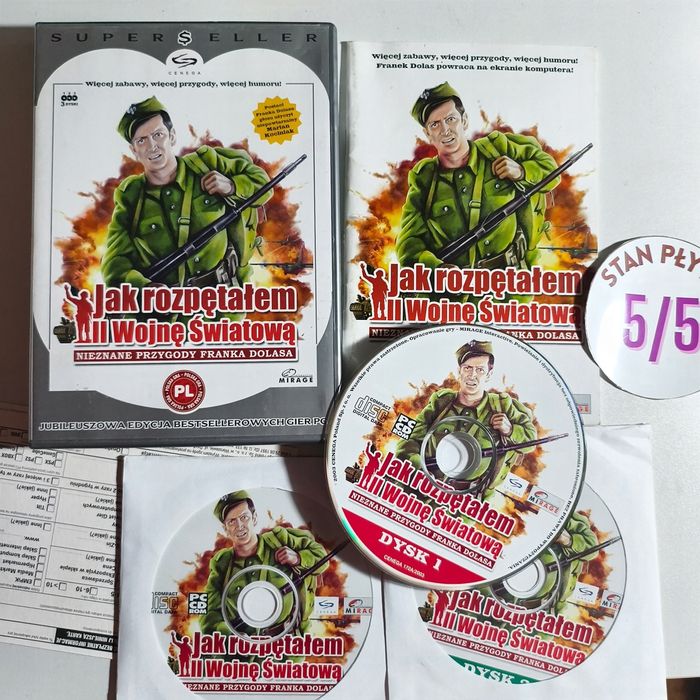 gra pc - jak rozpętałem ii 2 wojnę światową polskie super stan