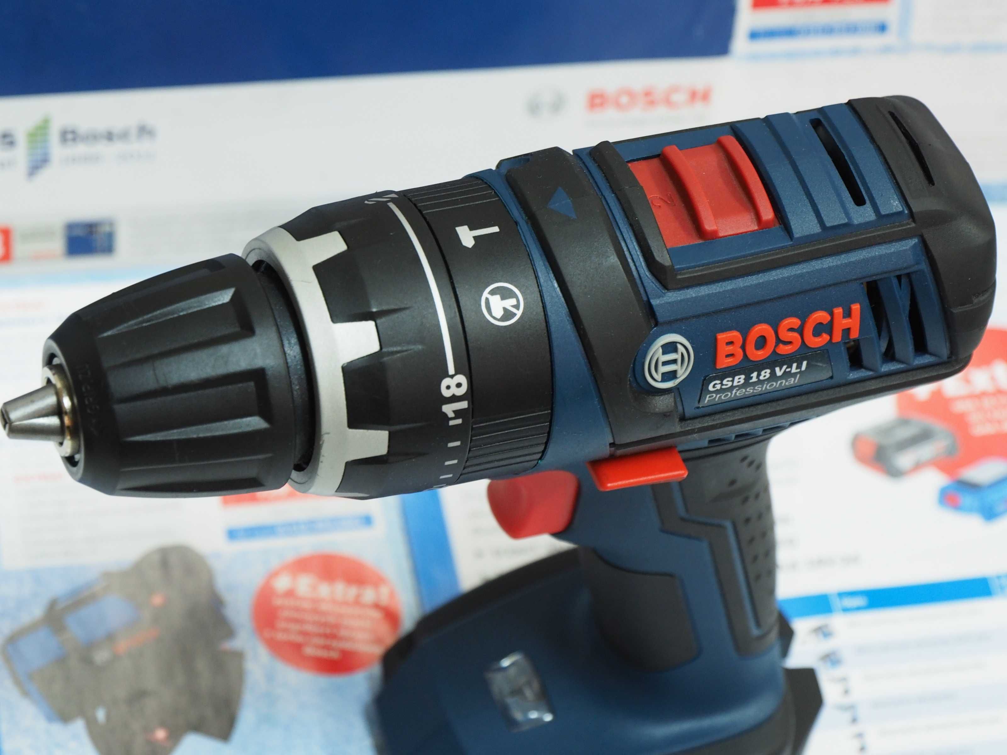 Wkrętarka z udarem BOSCH GSB 18V-LI mocna -67Nm bez aku wiertarka