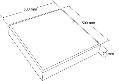 Płyta chodnikowa betonowa 50x50cm CJ Blok tarasowa chodnik ścieżka bru