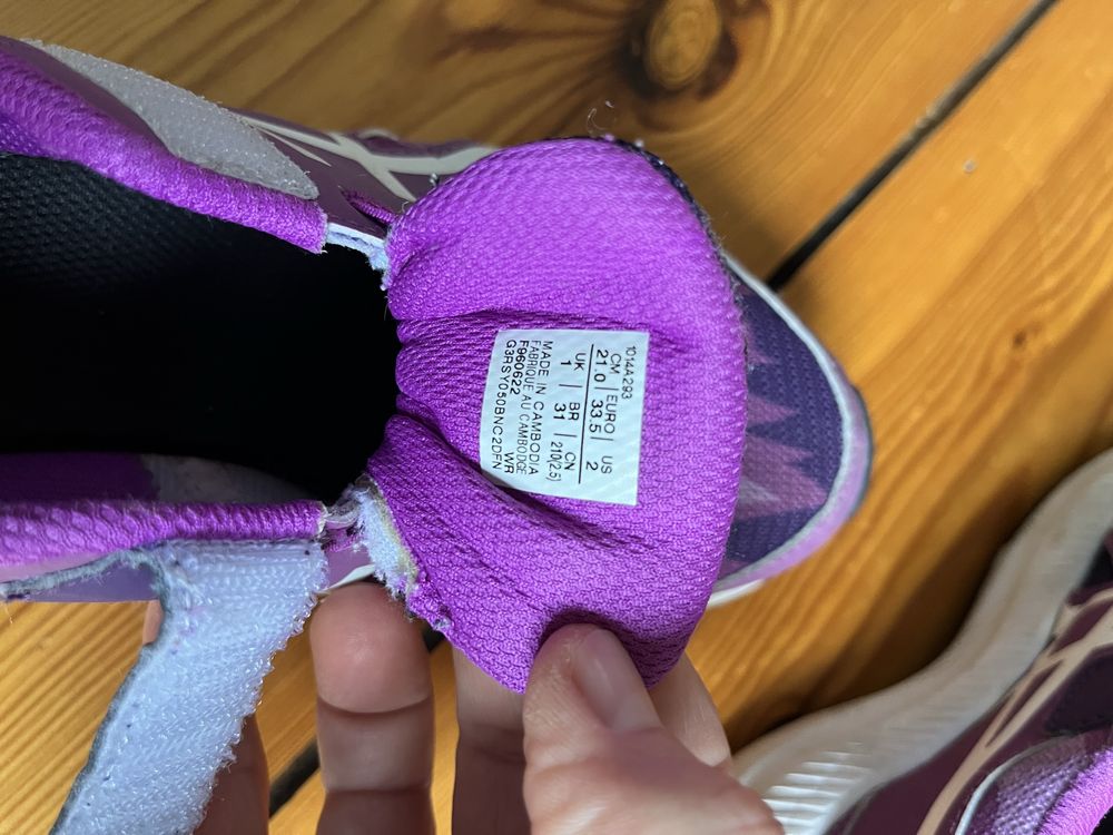 Buty dziewczęce Asics contend 8 na rzepy