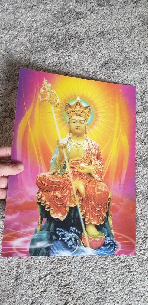 Obraz buddy budda Phat Giao trojwymiarowy 3D rusza sie