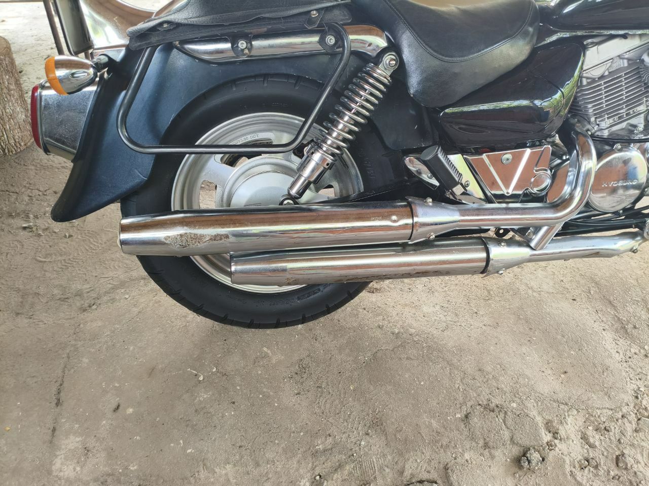 Чоппер, круизер Hyosung GV250 Aquila, вешка