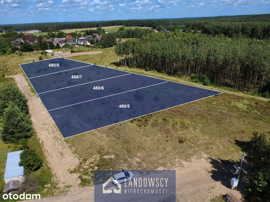 Działka w Bytoni-przy głównej drodze, pod lasem!