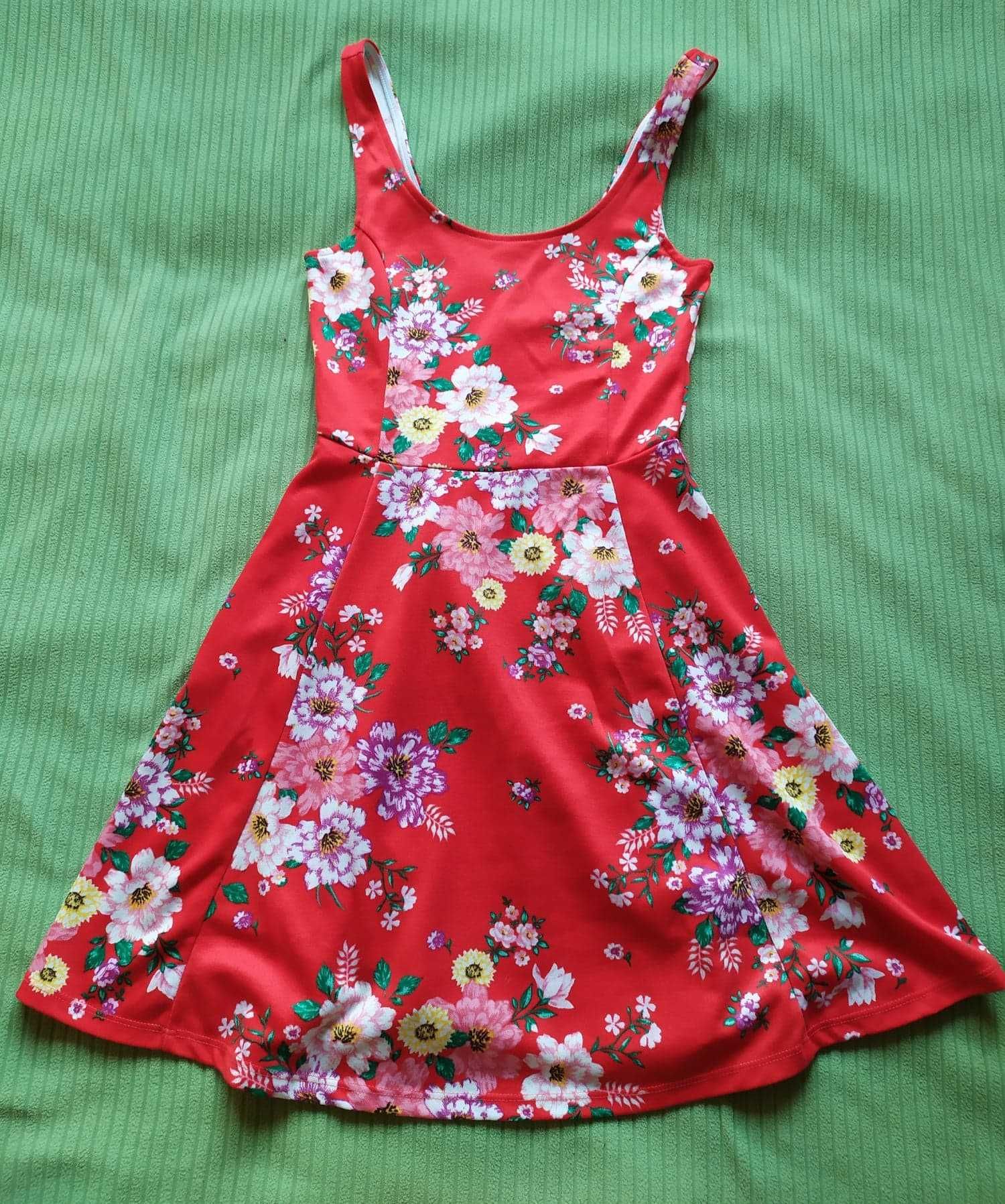 Letnia sukienka r. 34 w kwiaty H&M