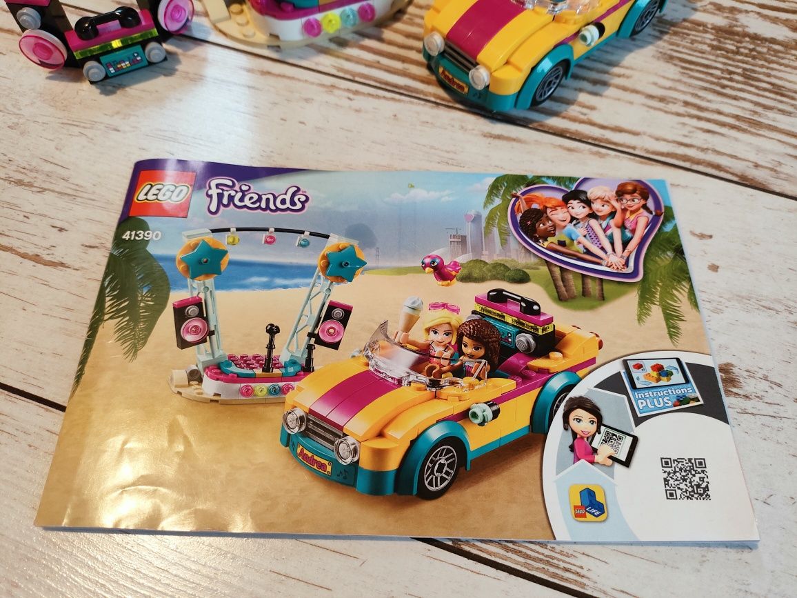 LEGO friends 41390 samochód i scena Anderi