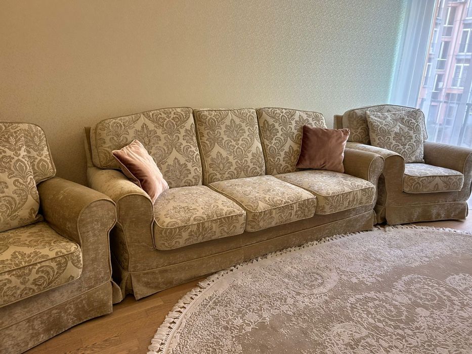 Меблі у вітальню диван та 2 кресла  Італія Samoa Divani 2018р