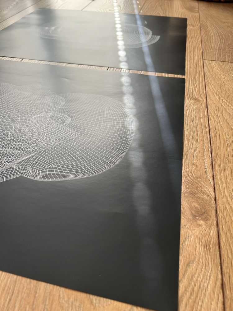 IKEA BILD 40x50cm plakat 2szt skanowanie 3D techno