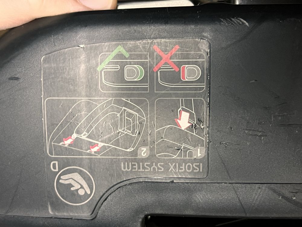Isofix da Concord para instalar cadeirinha em automovel